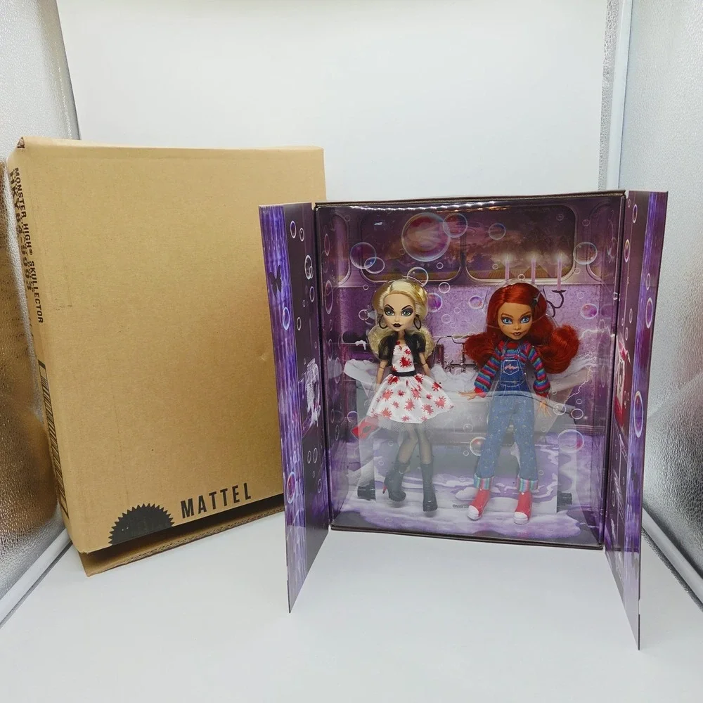 NEW Monster High Skullector Chucky and Tiffany Doll 2-Pack W/ Mattel Shipper Box